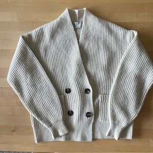 Everlane The Felted Merino Double-Breasted Cardigan